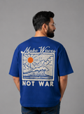Royal Blue Premium Oversized T-Shirt - Make Waves