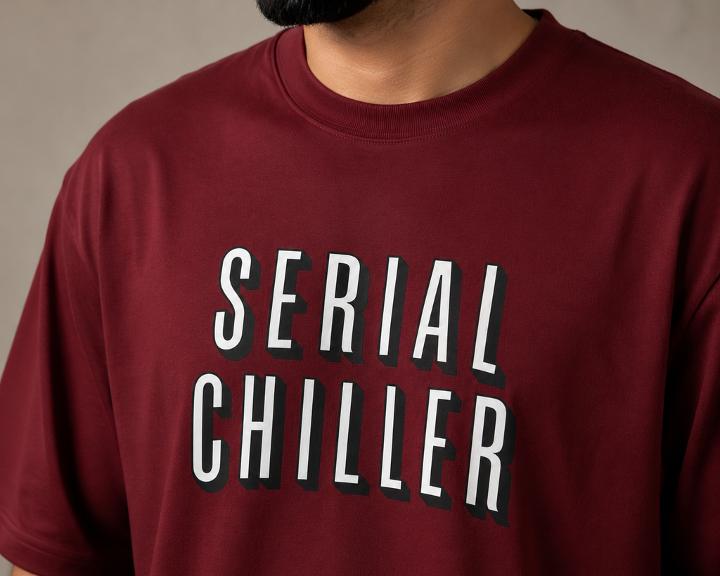 Maroon Premium Oversized T-Shirt - Serial Chiller