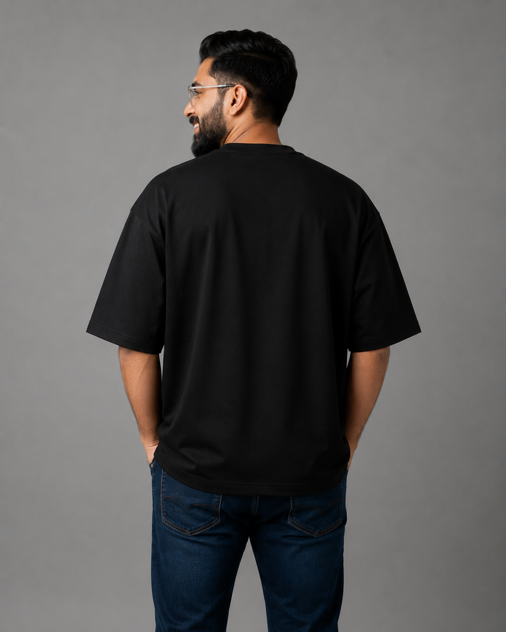 Oversized Tshirt - Black Future's bright