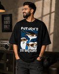 Oversized Tshirt - Black Future's bright