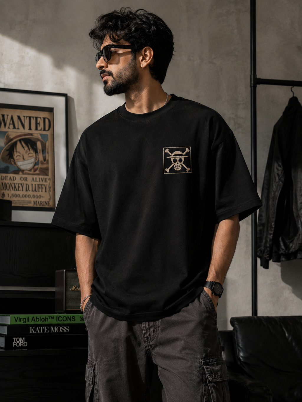 Black Premium Oversized T-Shirt - One Piece