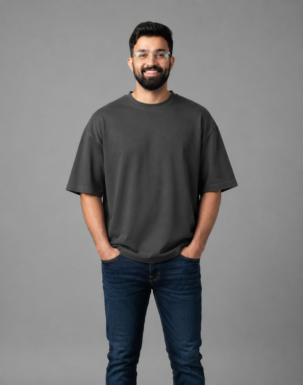 Grey Premium Oversized T-Shirt - break your limits