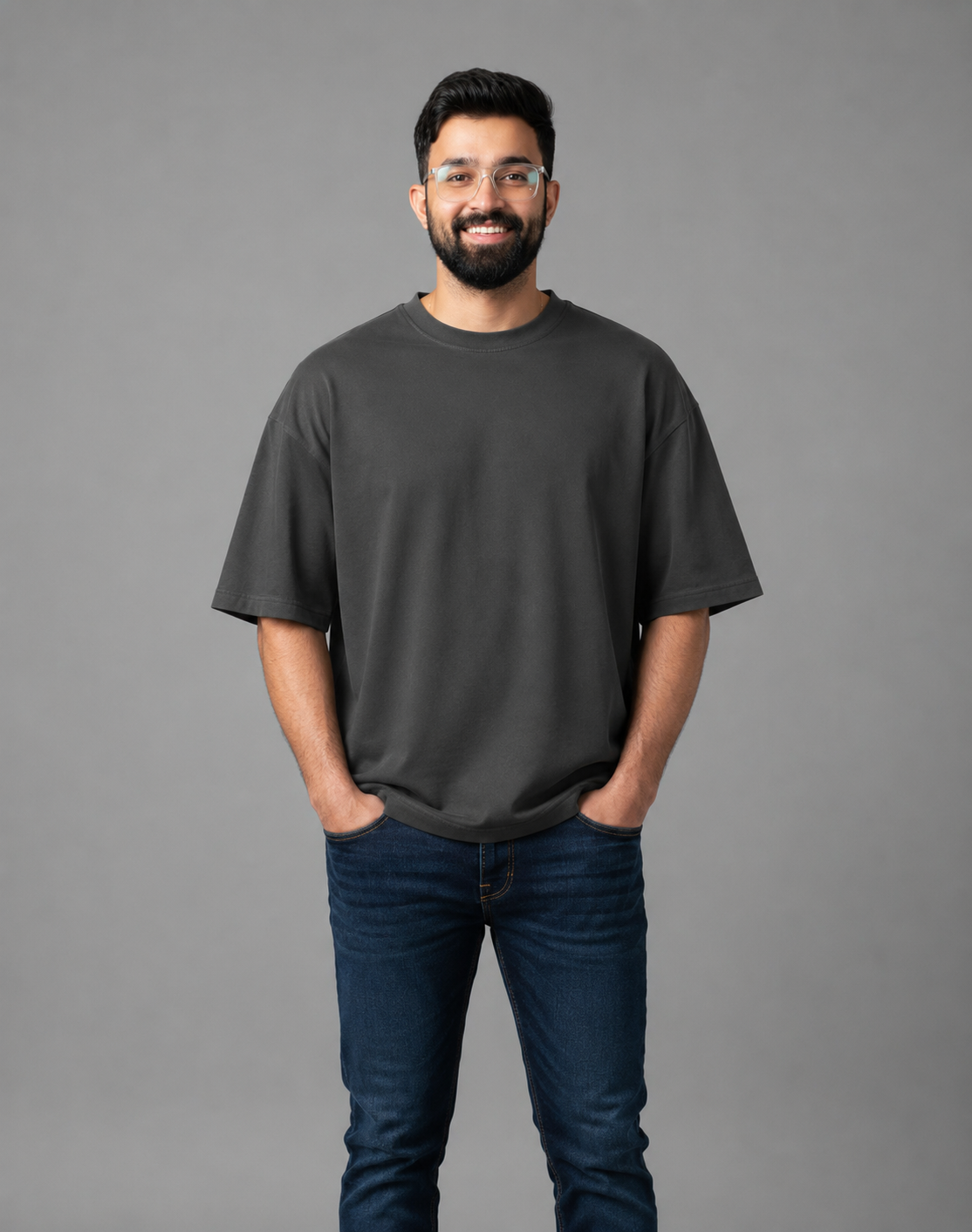 Grey Premium Oversized T-Shirt - break your limits