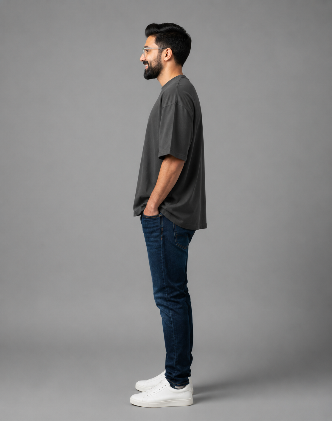 Grey Premium Oversized T-Shirt - break your limits