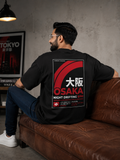 Black Premium Oversized T-Shirt - Osaka