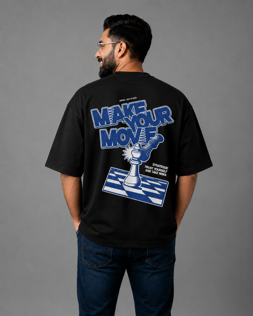 Black Premium Oversized T-Shirt - Make your move