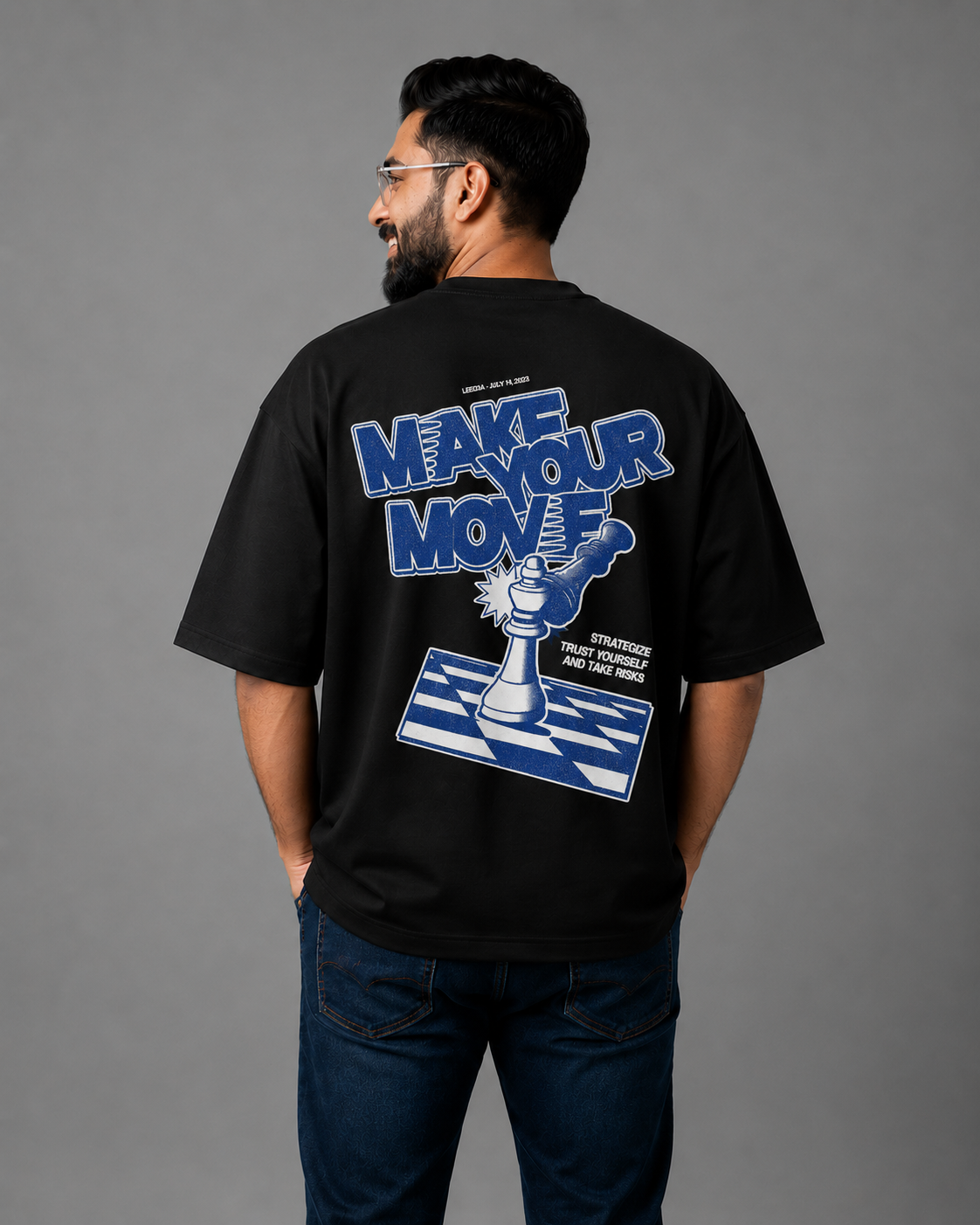 Black Premium Oversized T-Shirt - Make your move
