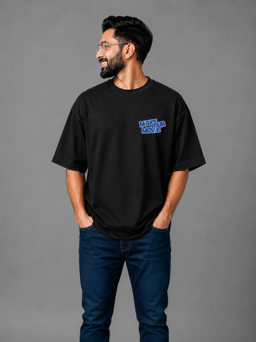 Black Premium Oversized T-Shirt - Make your move
