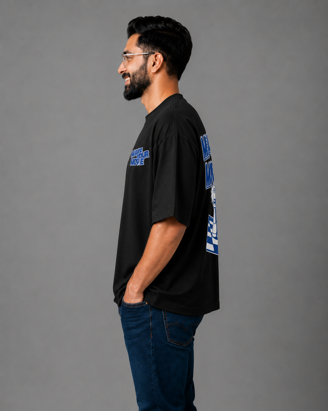 Black Premium Oversized T-Shirt - Make your move