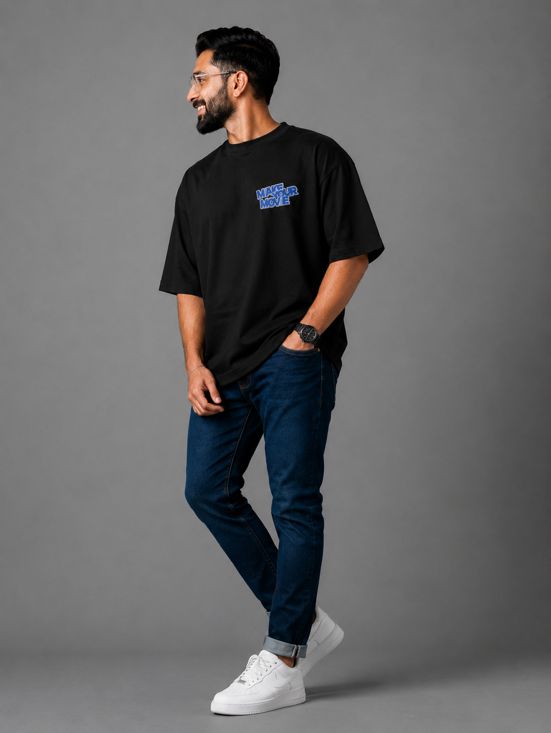 Black Premium Oversized T-Shirt - Make your move