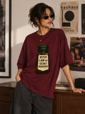 Maroon Premium Oversized T-Shirt - I'm the secret