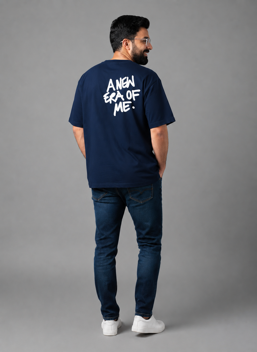 Navy Blue Premium Oversized T-Shirt - New Era