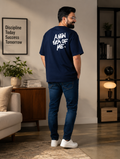 Navy Blue Premium Oversized T-Shirt - New Era