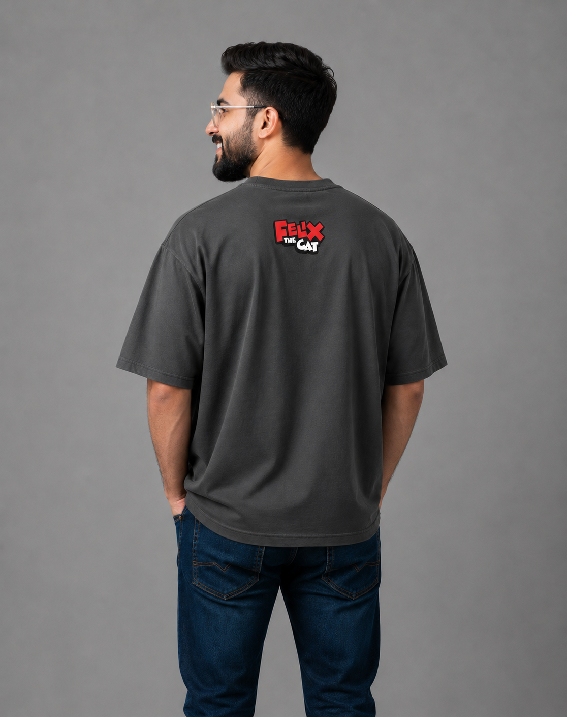 Grey Premium Oversized T-Shirt - Felix