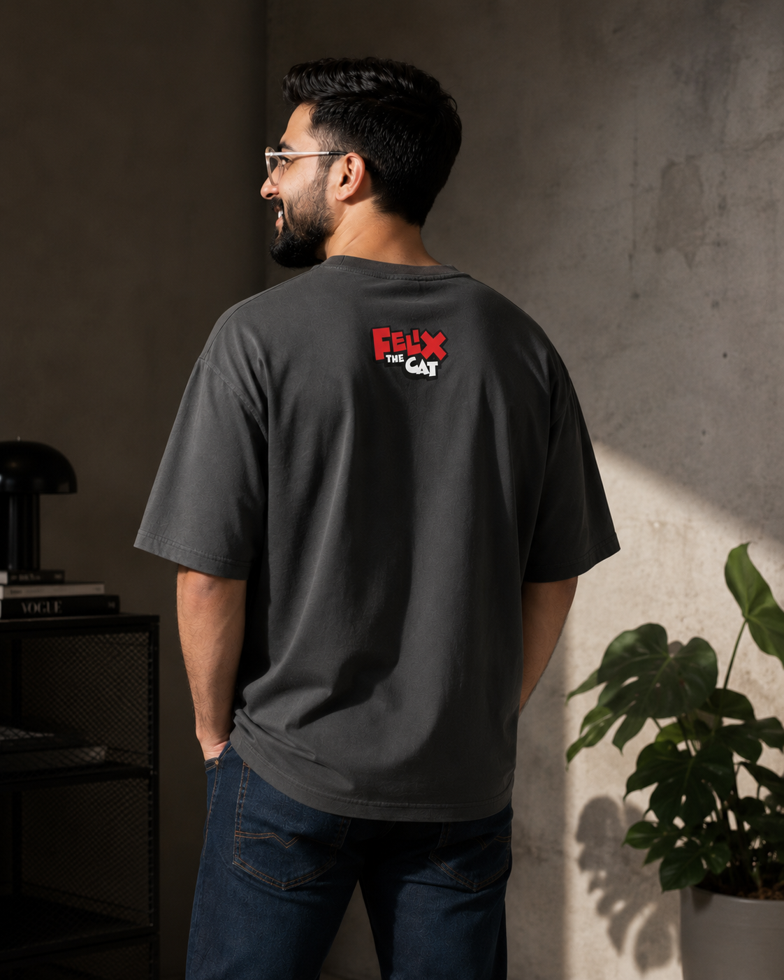 Grey Premium Oversized T-Shirt - Felix