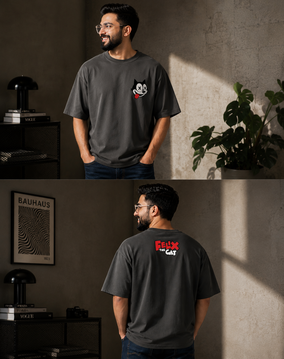 Grey Premium Oversized T-Shirt - Felix