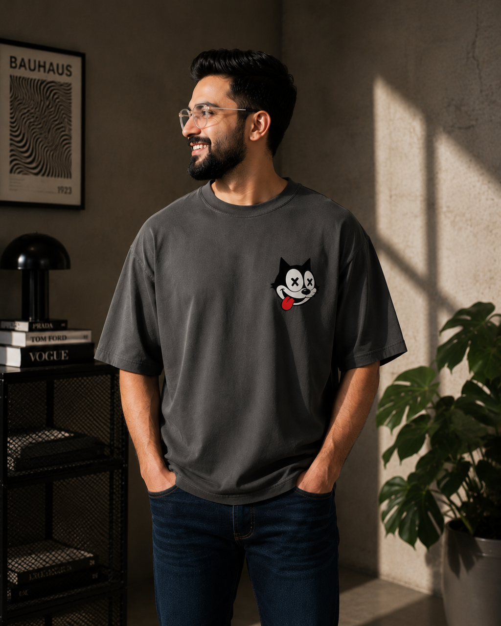 Grey Premium Oversized T-Shirt - Felix