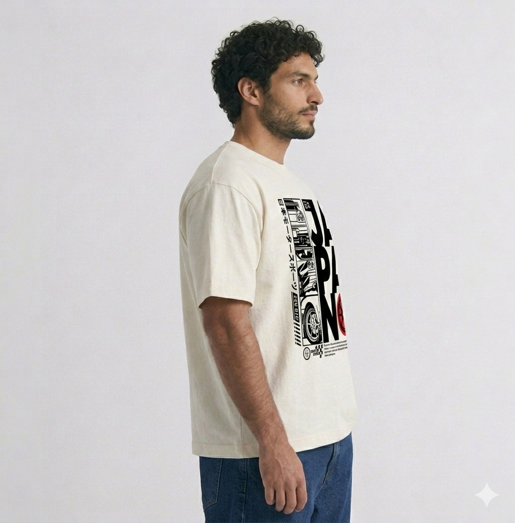Off-white Premium Oversized T-Shirt - Japan
