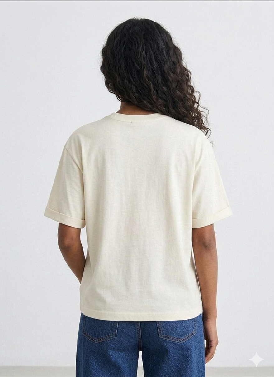 Off-White Premium Oversized T-Shirt - Pasta Party