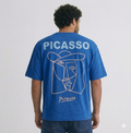 Blue Premium Oversized T-Shirt - Picasso