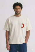 Off-White Premium Oversized T-Shirt - Chilli